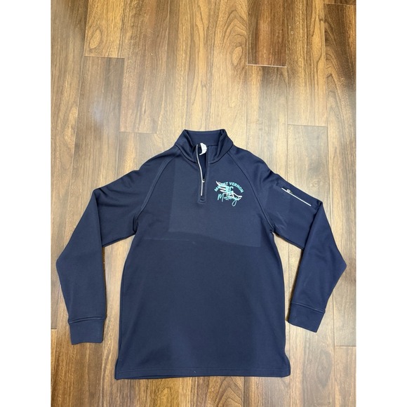 Mount Vernon Mustangs Men's Pullover. Polyester. Navy Blue. Sz M - Picture 11 of 16
